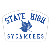 State High Sycamores  -  Sticker - white matte