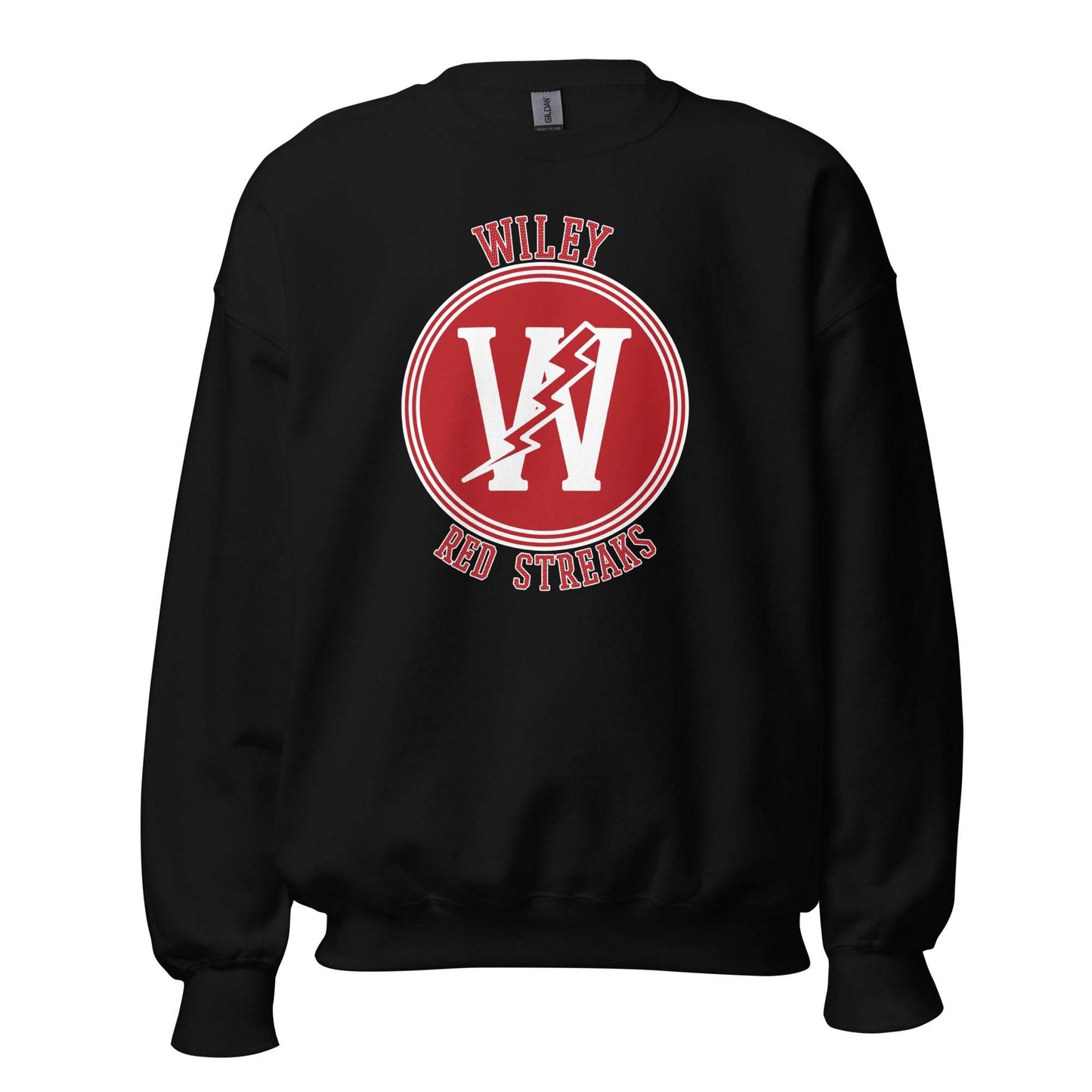 Wiley HS Red Streaks - center court design  -  Unisex Sweatshirt - EdgyHaute