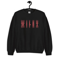 Wiley HS Red Streaks - faded text  -  Unisex Sweatshirt - EdgyHaute