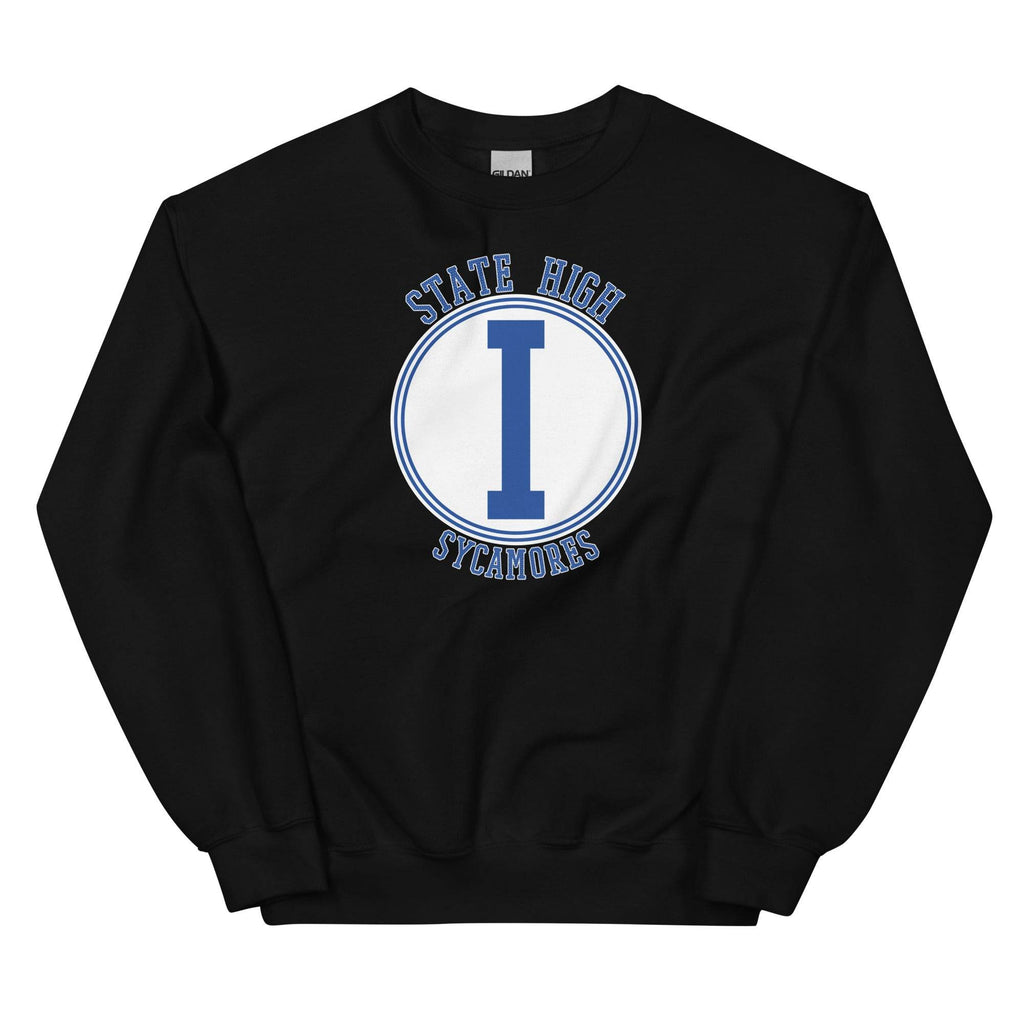 State High Sycamores (ISU Laboratory School) - center court design  -  Unisex Sweatshirt - EdgyHaute
