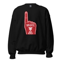 Brazil HS Red Devils - Foam Finger - Unisex Sweatshirt - EdgyHaute