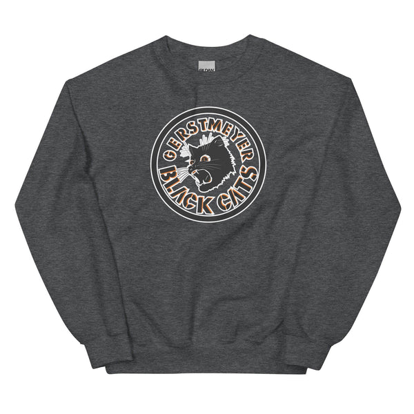 Gerstmeyer HS Black Cats - center court design  -  Unisex Sweatshirt - EdgyHaute