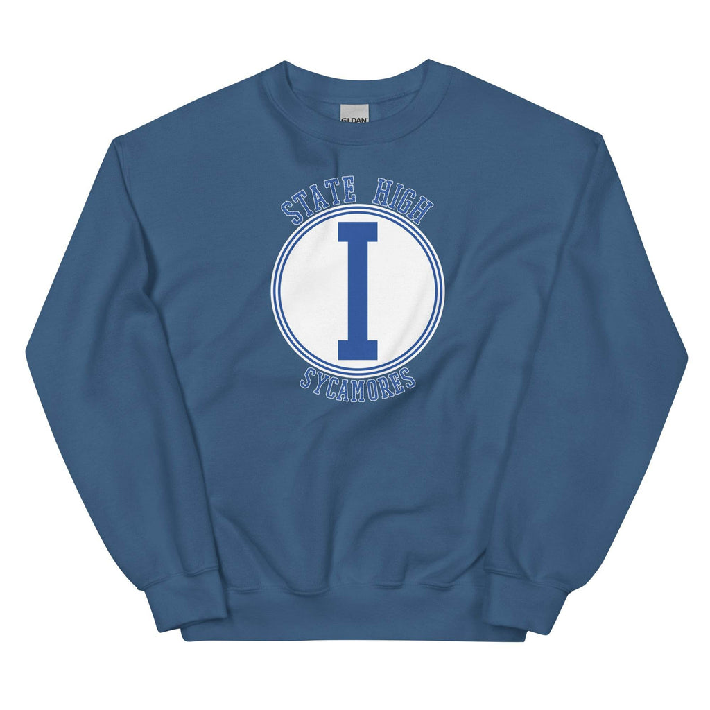 State High Sycamores (ISU Laboratory School) - center court design  -  Unisex Sweatshirt - EdgyHaute