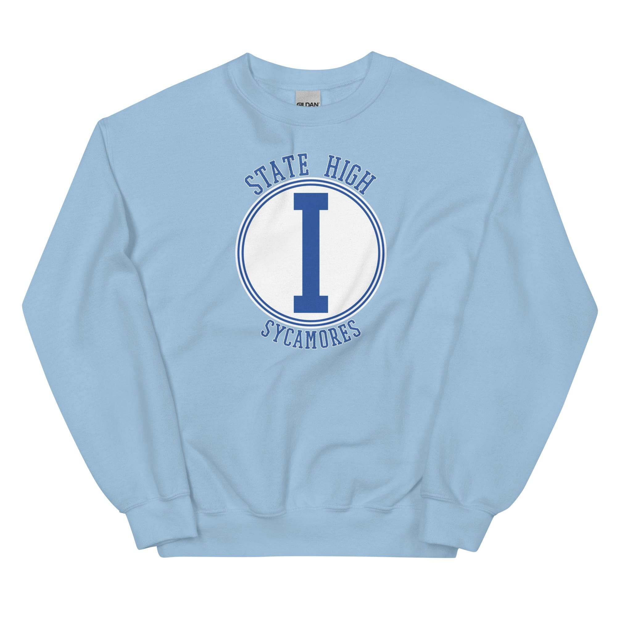 State High Sycamores (ISU Laboratory School) - center court design  -  Unisex Sweatshirt - EdgyHaute