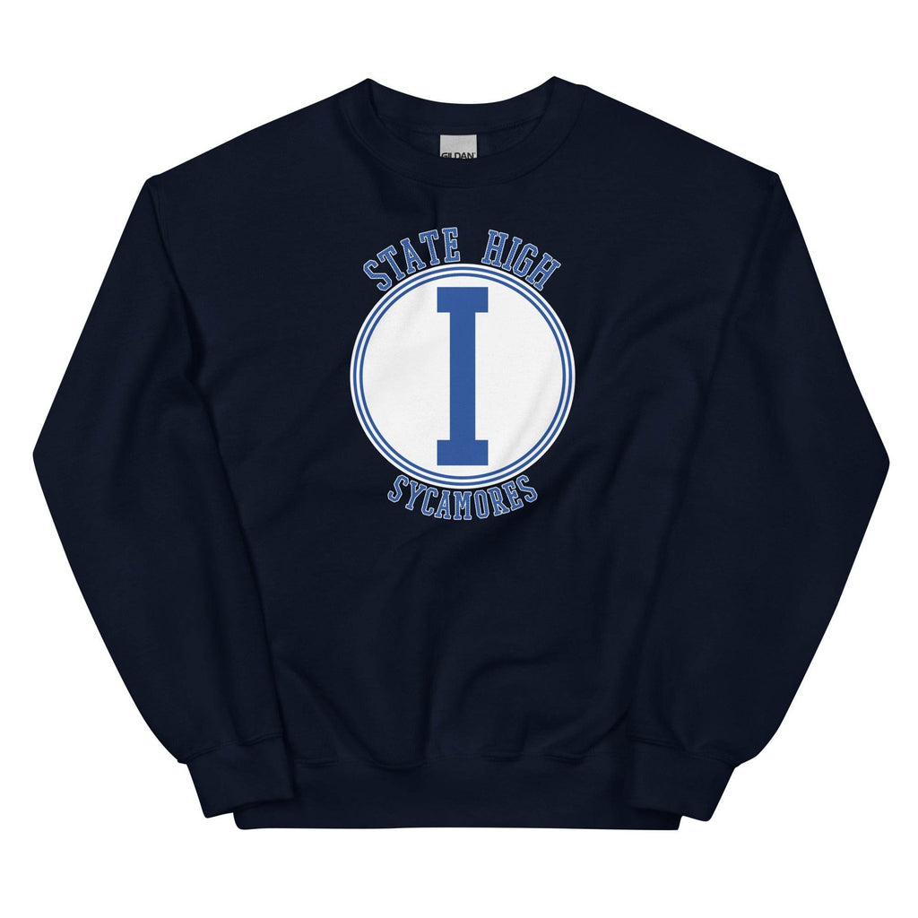 State High Sycamores (ISU Laboratory School) - center court design  -  Unisex Sweatshirt - EdgyHaute