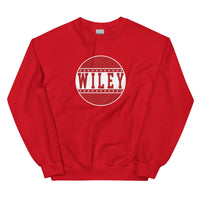 Wiley HS Red Streaks - button design  -  Unisex Sweatshirt - EdgyHaute