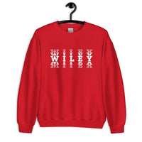 Wiley HS Red Streaks - faded text  -  Unisex Sweatshirt - EdgyHaute