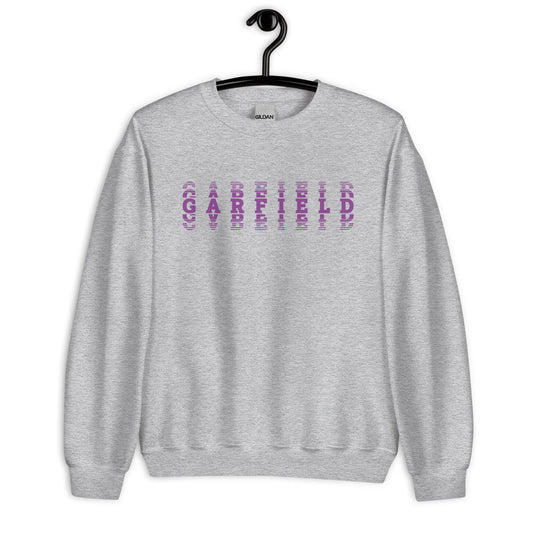 Garfield HS Purple Eagles - faded text  -  Unisex Sweatshirt - EdgyHaute