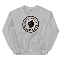 Gerstmeyer HS Black Cats - center court design  -  Unisex Sweatshirt - EdgyHaute