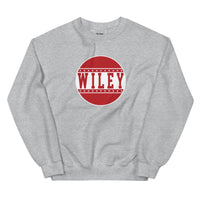 Wiley HS Red Streaks - button design  -  Unisex Sweatshirt - EdgyHaute