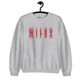 Wiley HS Red Streaks - faded text  -  Unisex Sweatshirt - EdgyHaute