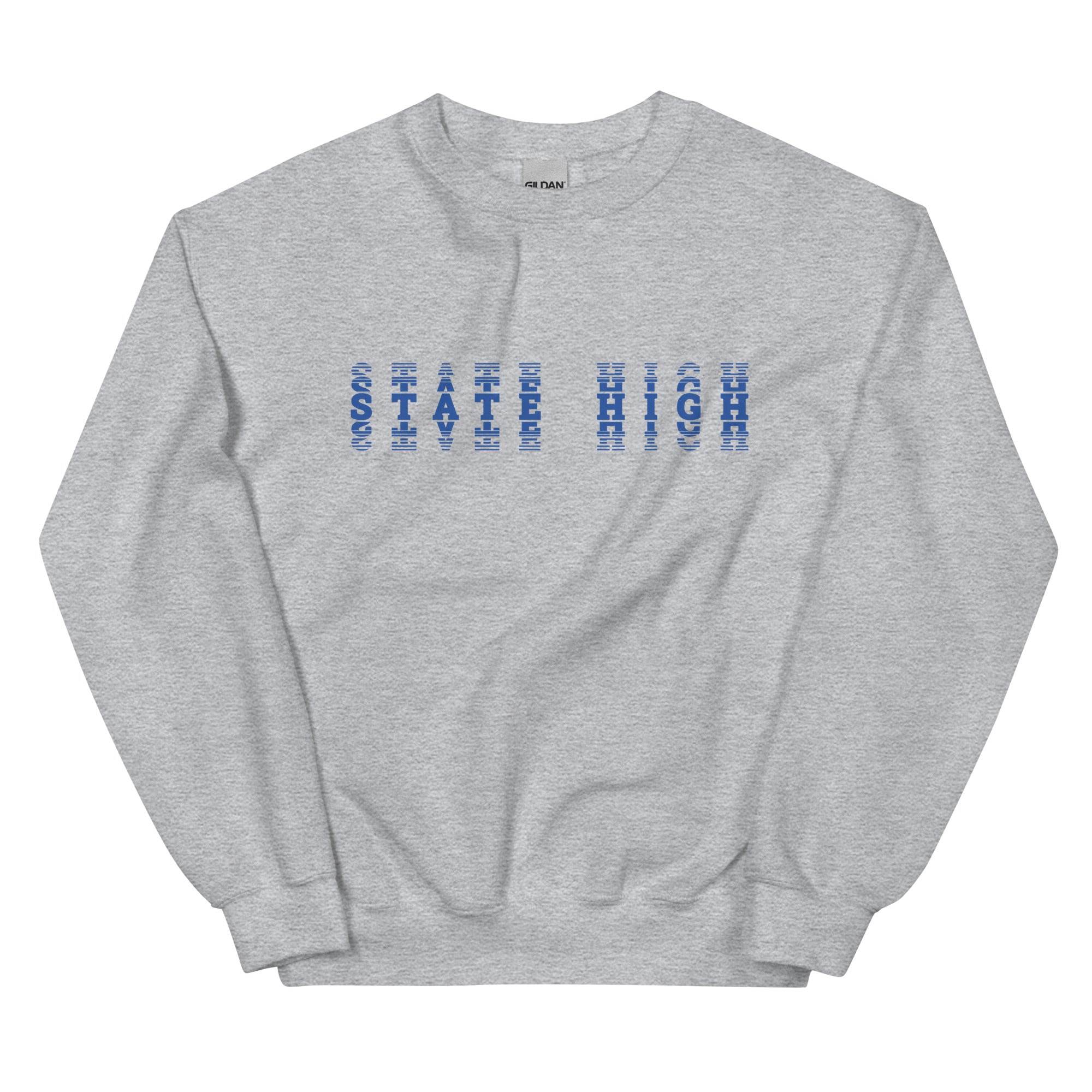State High Sycamores (ISU Laboratory School) - faded text  -  Unisex Sweatshirt - EdgyHaute