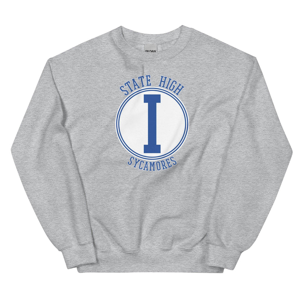 State High Sycamores (ISU Laboratory School) - center court design  -  Unisex Sweatshirt - EdgyHaute