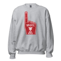 Brazil HS Red Devils - Foam Finger - Unisex Sweatshirt - EdgyHaute