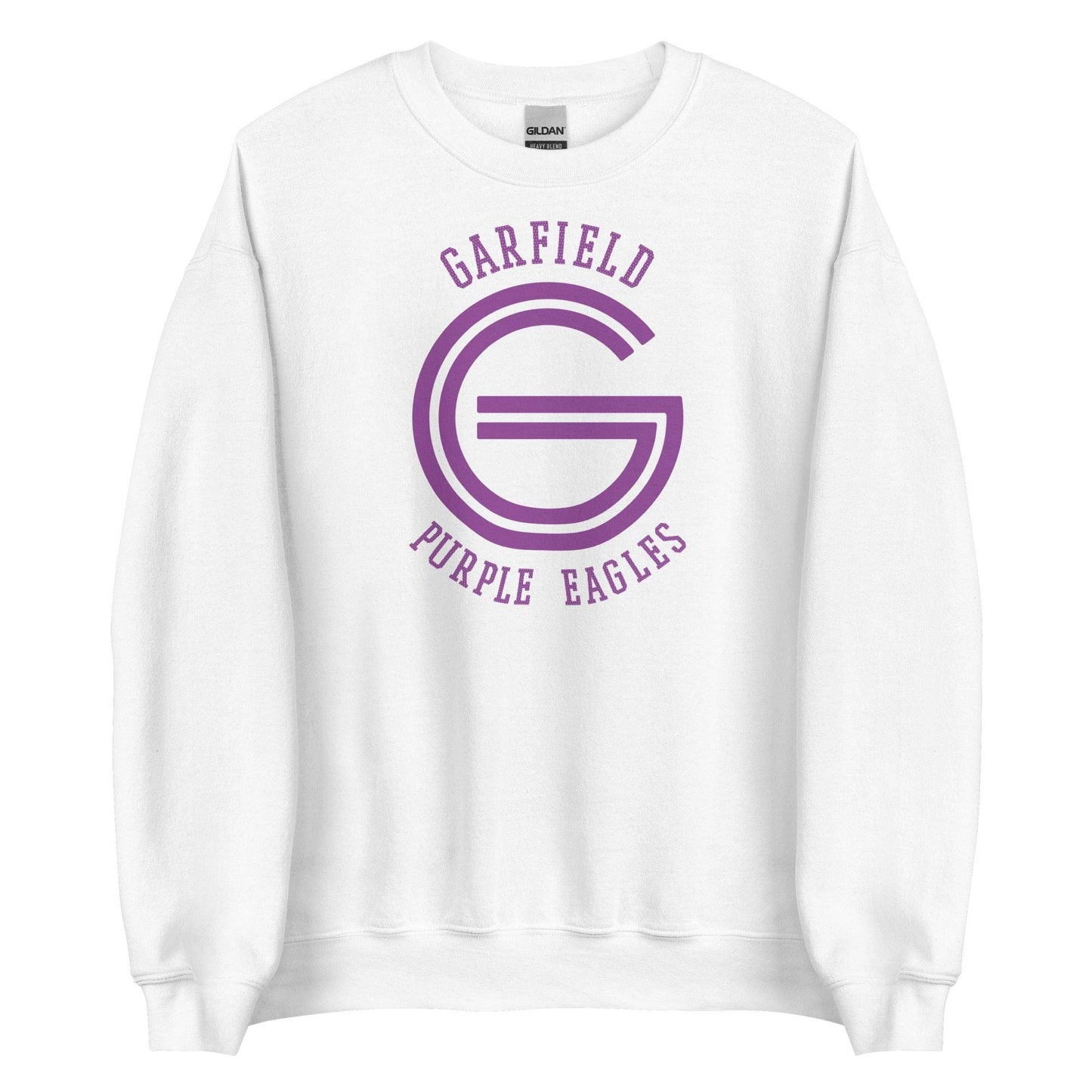 Garfield HS Purple Eagles - center court design  -  Unisex Sweatshirt - EdgyHaute