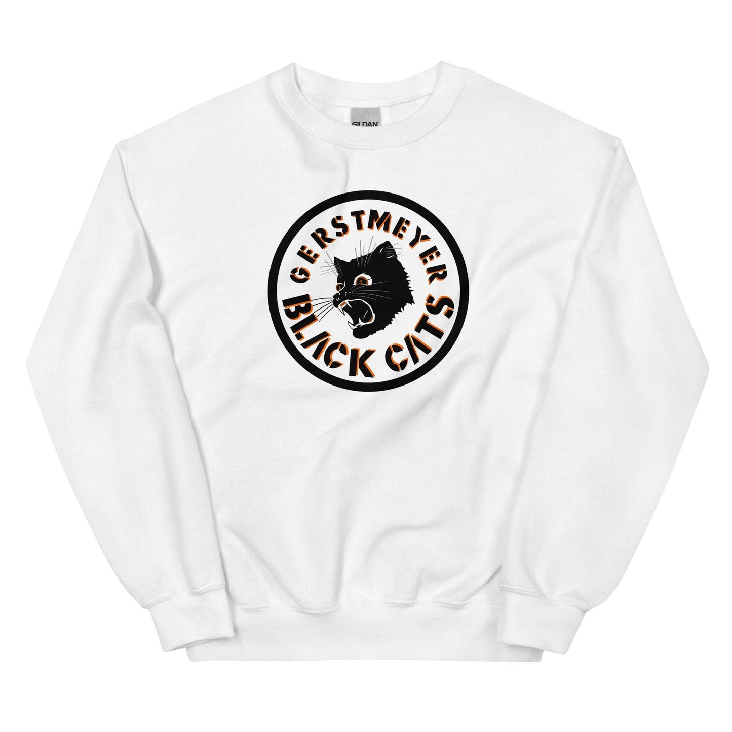 Gerstmeyer HS Black Cats - center court design  -  Unisex Sweatshirt - EdgyHaute