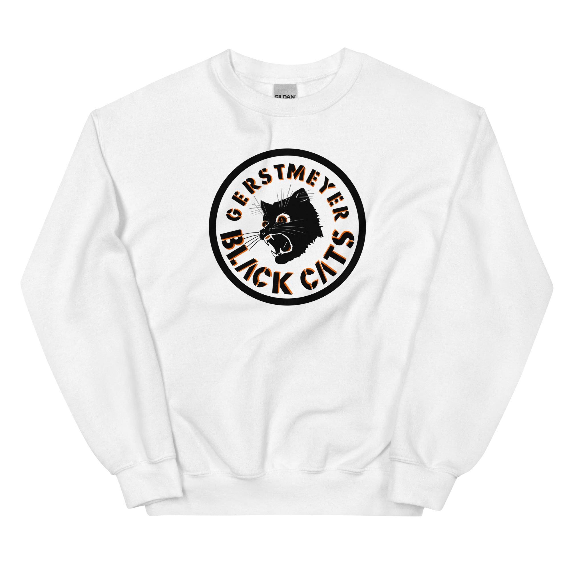 Gerstmeyer HS Black Cats - center court design  -  Unisex Sweatshirt - EdgyHaute