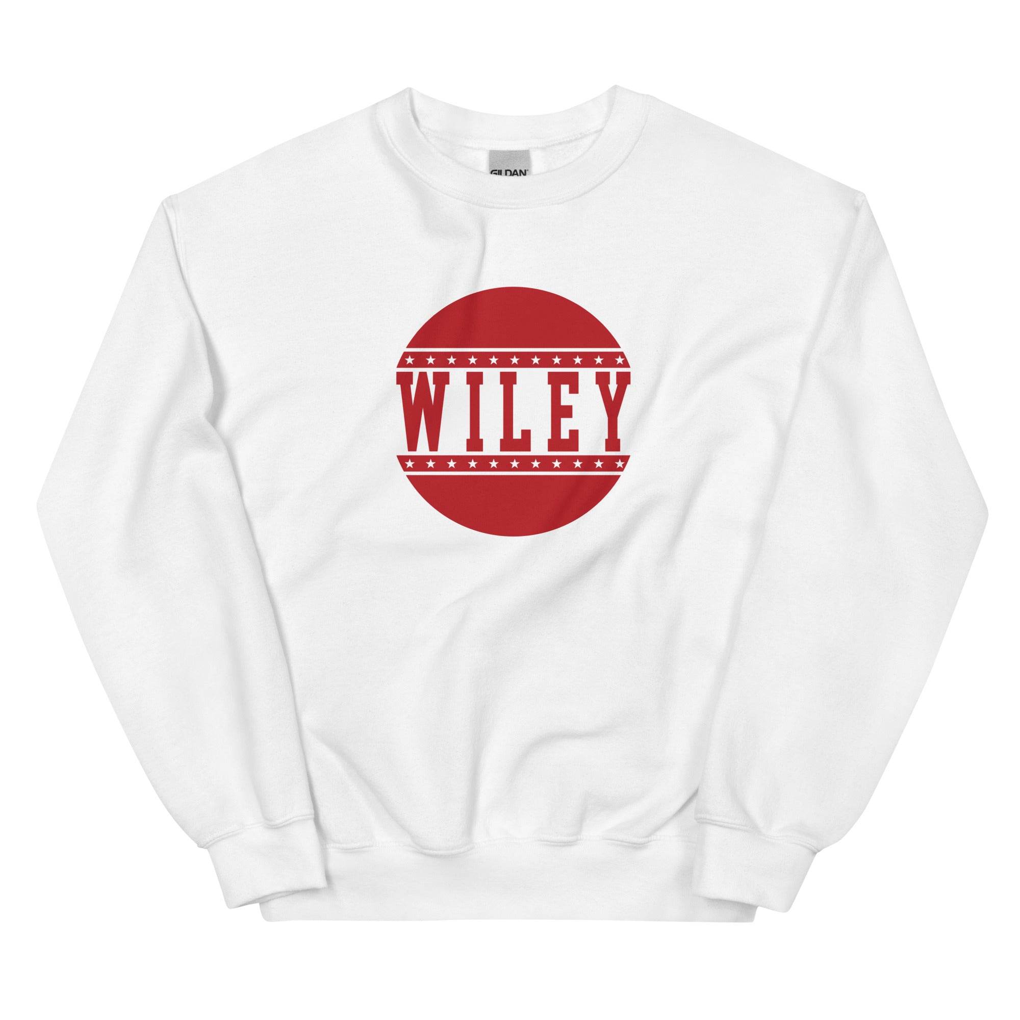 Wiley HS Red Streaks - button design  -  Unisex Sweatshirt - EdgyHaute