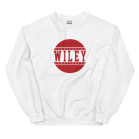 Wiley HS Red Streaks - button design  -  Unisex Sweatshirt - EdgyHaute