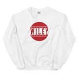 Wiley HS Red Streaks - button design  -  Unisex Sweatshirt - EdgyHaute