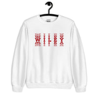 Wiley HS Red Streaks - faded text  -  Unisex Sweatshirt - EdgyHaute