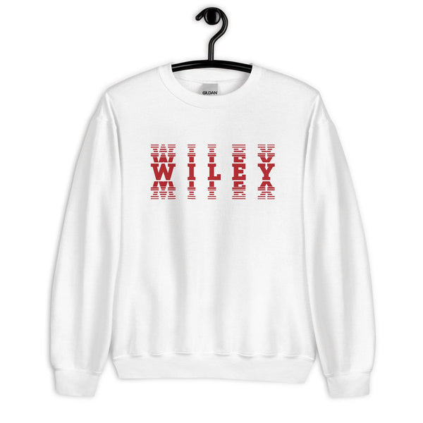 Wiley HS Red Streaks - faded text  -  Unisex Sweatshirt - EdgyHaute