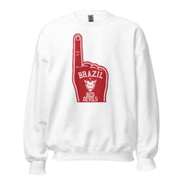 Brazil HS Red Devils - Foam Finger - Unisex Sweatshirt - EdgyHaute