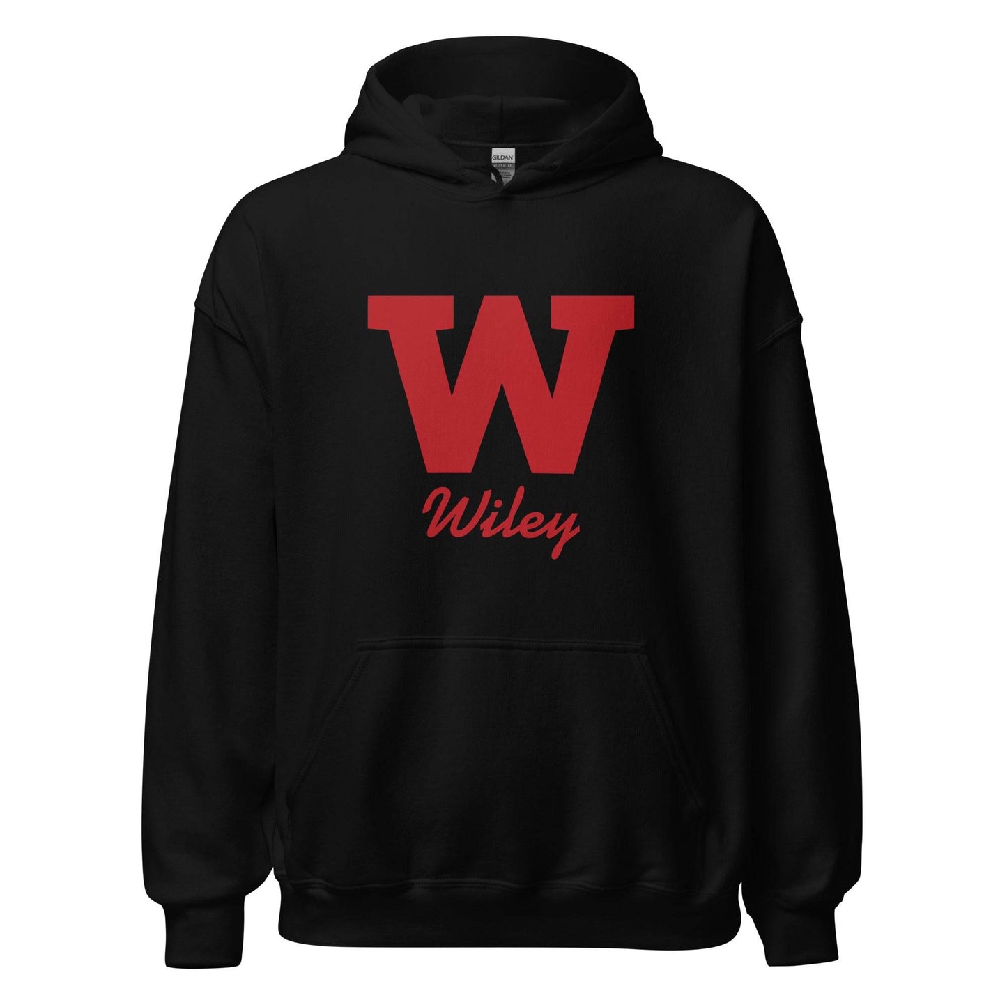 Wiley HS Red Streaks - Wiley W  -  Unisex Hoodie - EdgyHaute