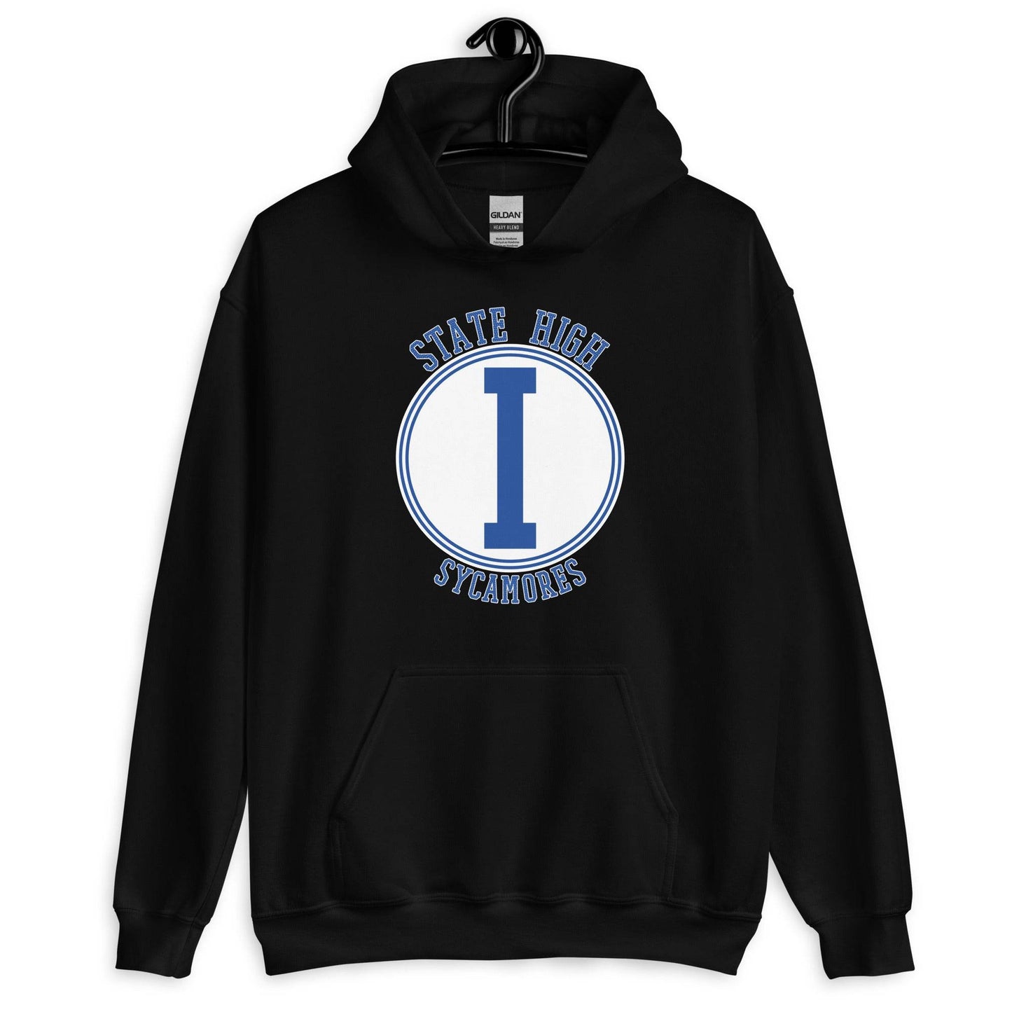 State High Sycamores (ISU Laboratory School) - center court design  -  Unisex Hoodie - EdgyHaute