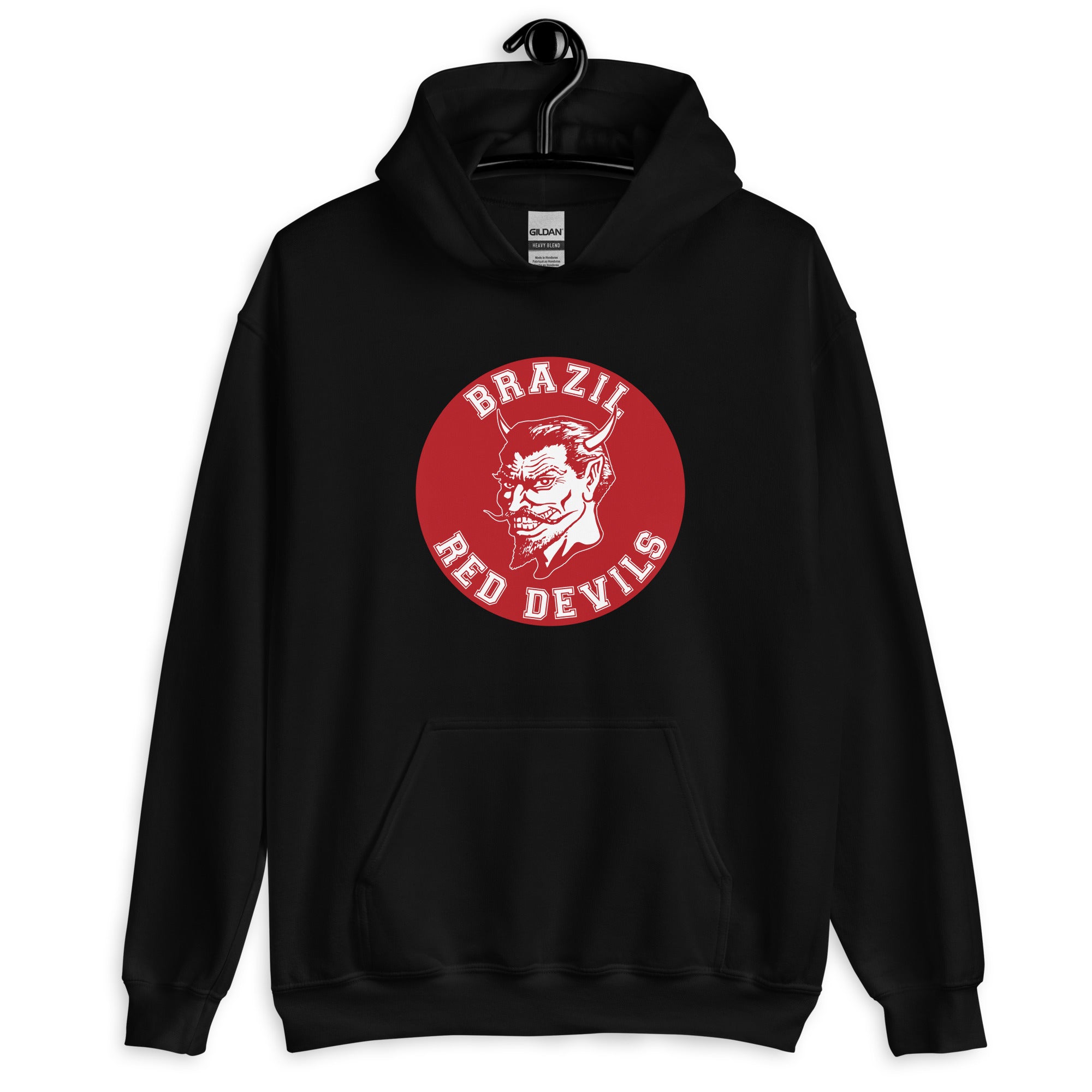 Brazil HS Red Devils - Mascot design - Unisex Hoodie - EdgyHaute