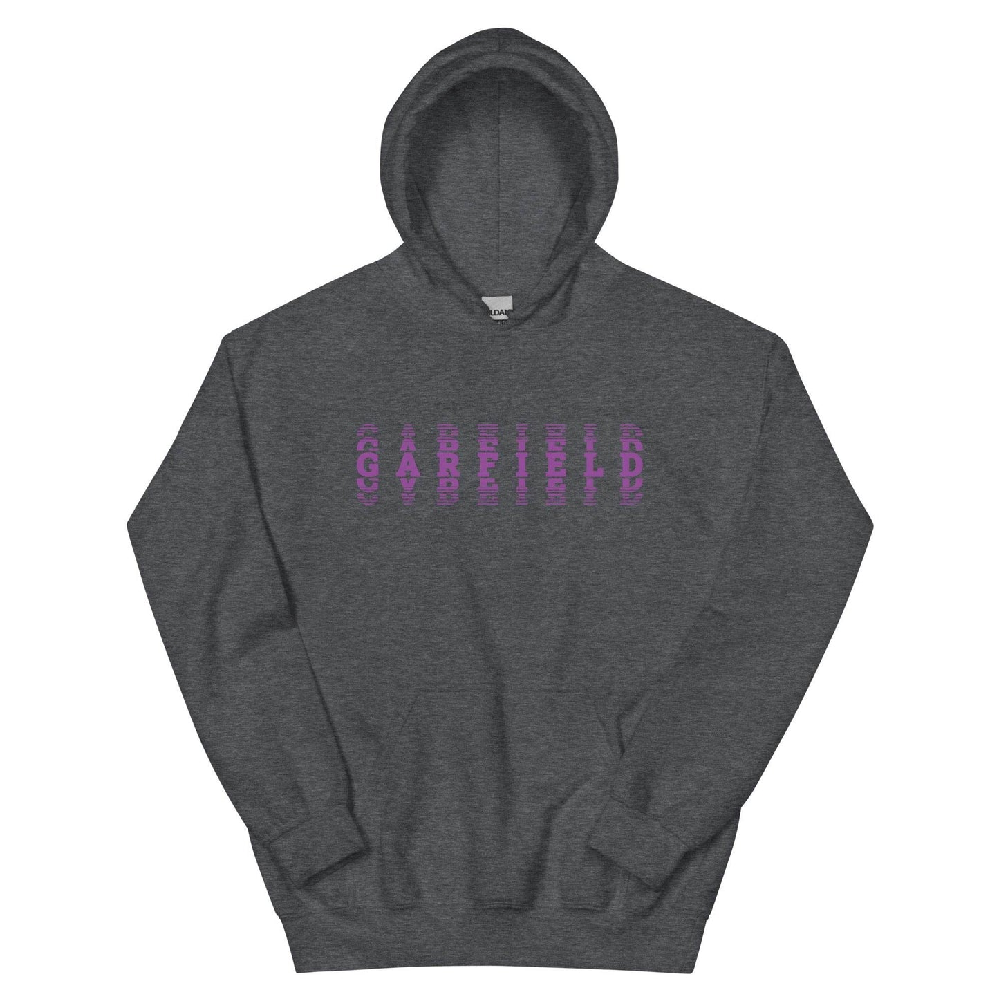 Garfield HS Purple Eagles - faded text  -  Unisex Hoodie - EdgyHaute