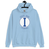 State High Sycamores (ISU Laboratory School) - center court design  -  Unisex Hoodie - EdgyHaute