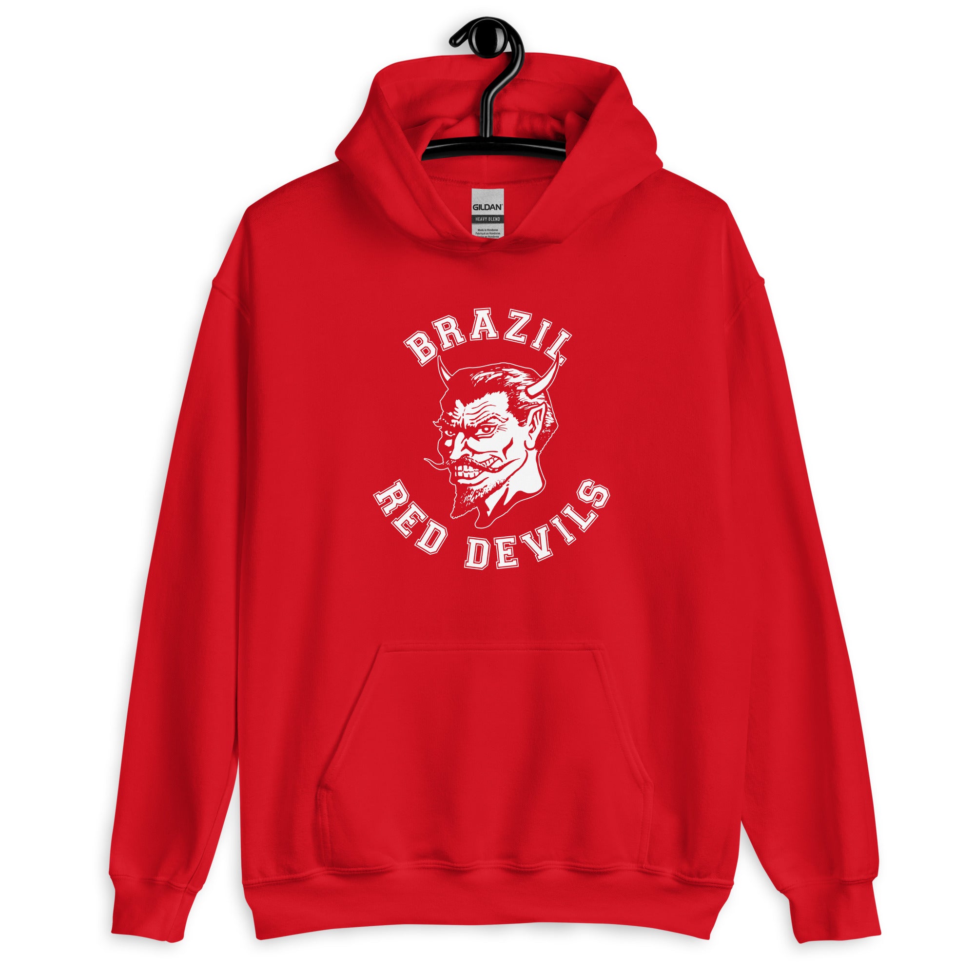 Brazil HS Red Devils - Mascot design - Unisex Hoodie - EdgyHaute