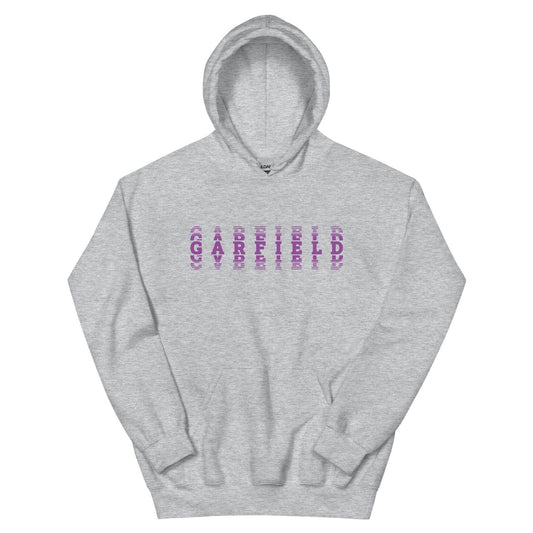 Garfield HS Purple Eagles - faded text  -  Unisex Hoodie - EdgyHaute