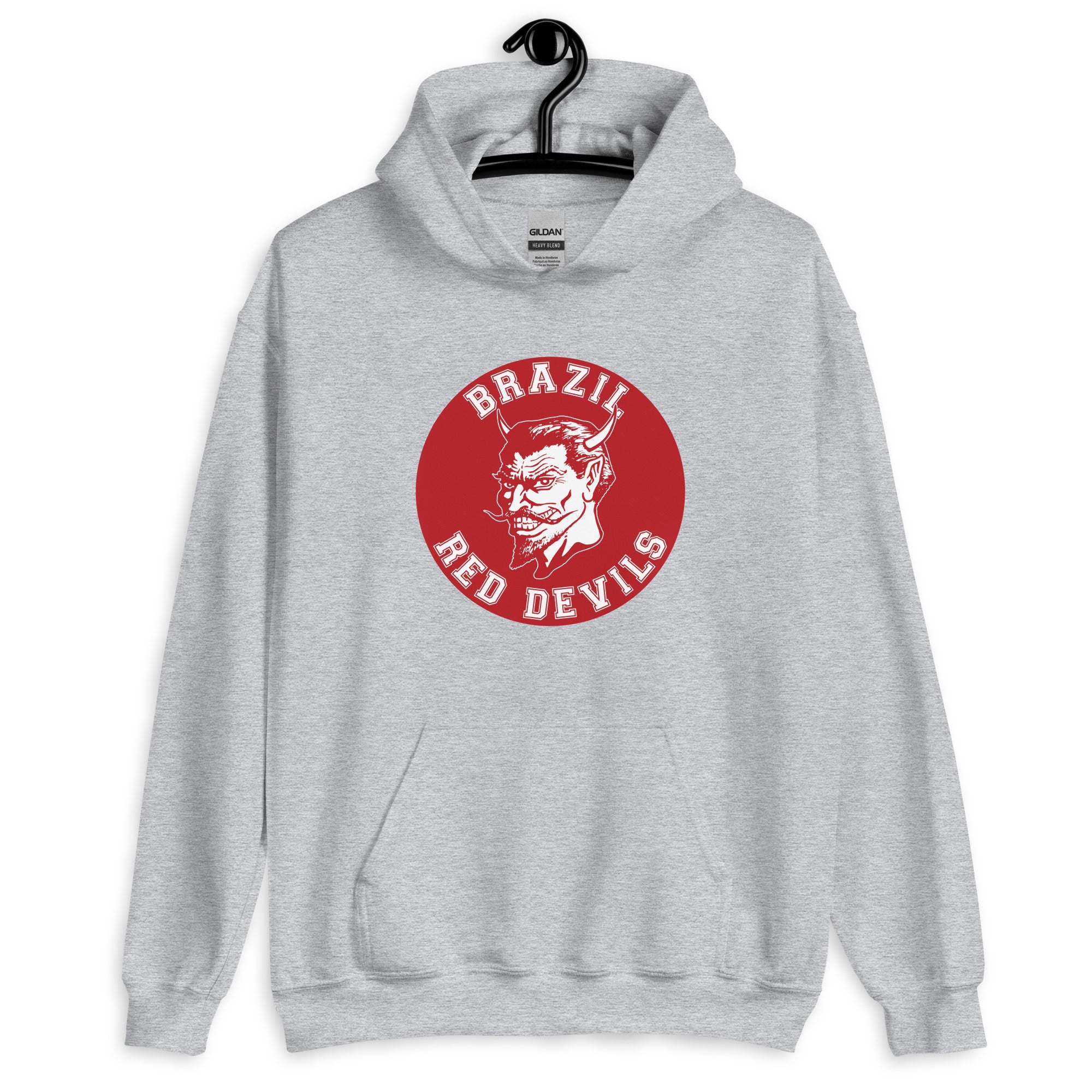 Brazil HS Red Devils - Mascot design - Unisex Hoodie - EdgyHaute