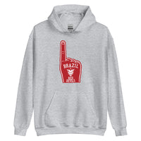 Brazil HS Red Devils - Foam Finger - Unisex Hoodie - EdgyHaute