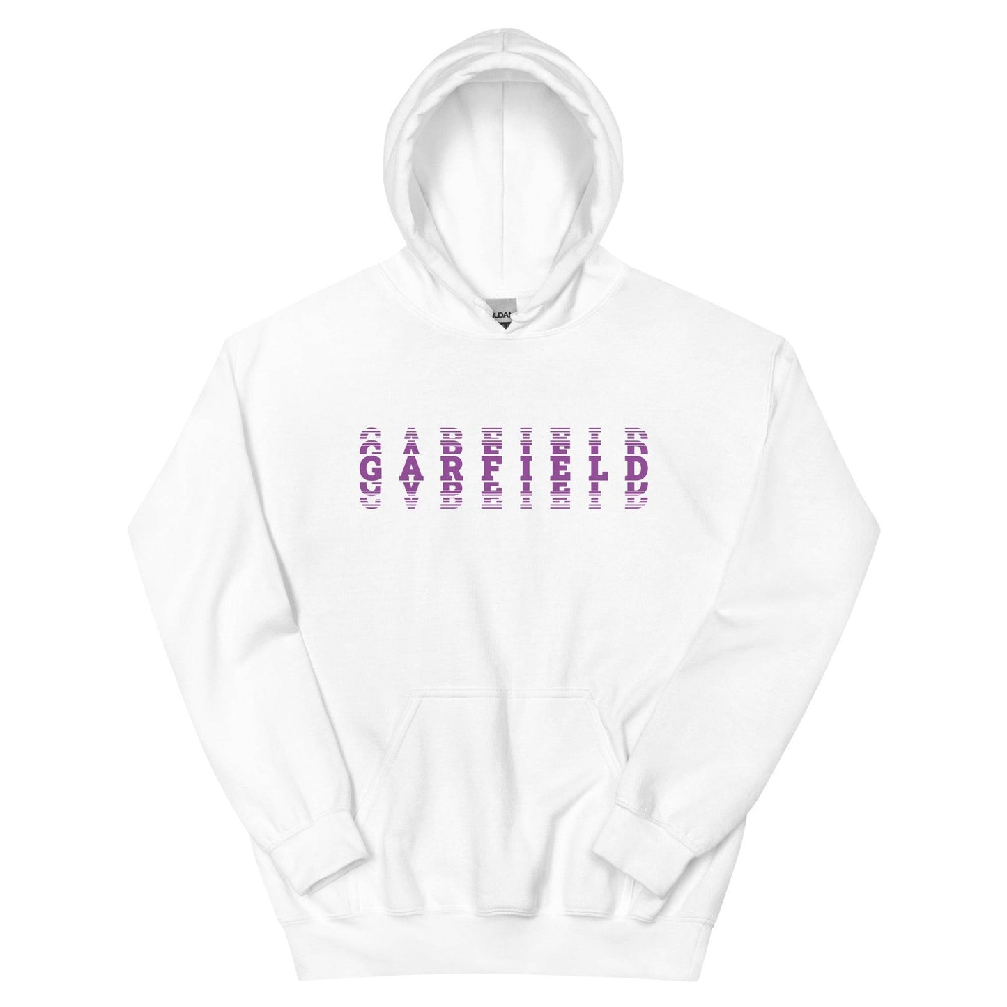 Garfield HS Purple Eagles - faded text  -  Unisex Hoodie - EdgyHaute