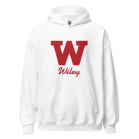 Wiley HS Red Streaks - Wiley W  -  Unisex Hoodie - EdgyHaute