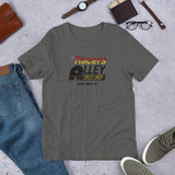 Racers Alley Speed Shop (distressed) - Terre Haute Indiana  -  Short-Sleeve Unisex T-Shirt - EdgyHaute