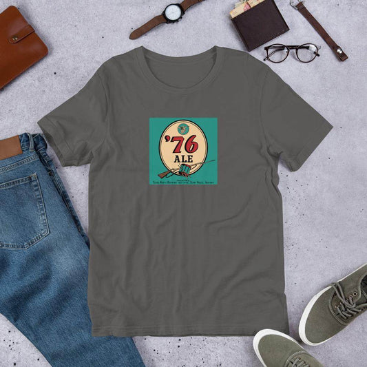 76 Ale (can label) - Terre Haute Indiana  -  Short-Sleeve Unisex T-Shirt - EdgyHaute