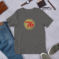 76 Ale (cap/design 2) - Terre Haute Indiana  -  Short-Sleeve Unisex T-Shirt - EdgyHaute