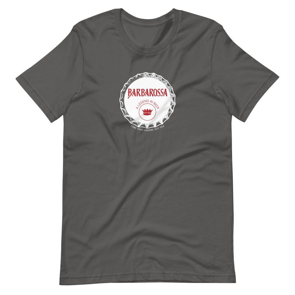 Barbarossa Beer (cap) - Terre Haute Indiana  -  Short-Sleeve Unisex T-Shirt - EdgyHaute