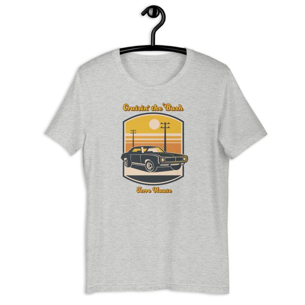 Cruisin' The 'Bash - 60s-70s Vibe - Terre Haute Indiana  -  Short-Sleeve Unisex T-Shirt - EdgyHaute