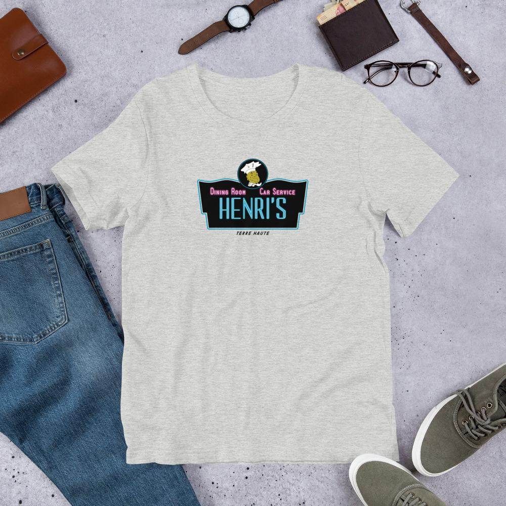 Henri's Restaurant and Drive-In - Terre Haute Indiana  -  Short-Sleeve Unisex T-Shirt - EdgyHaute