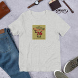 76 Ale (bottle label) - Terre Haute Indiana  -  Short-Sleeve Unisex T-Shirt - EdgyHaute