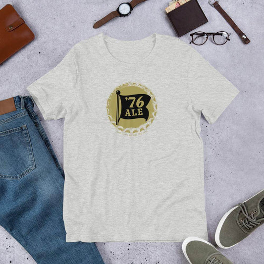 76 Ale (cap/design 1) - Terre Haute Indiana  -  Short-Sleeve Unisex T-Shirt - EdgyHaute