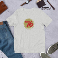 76 Ale (cap/design 2) - Terre Haute Indiana  -  Short-Sleeve Unisex T-Shirt - EdgyHaute