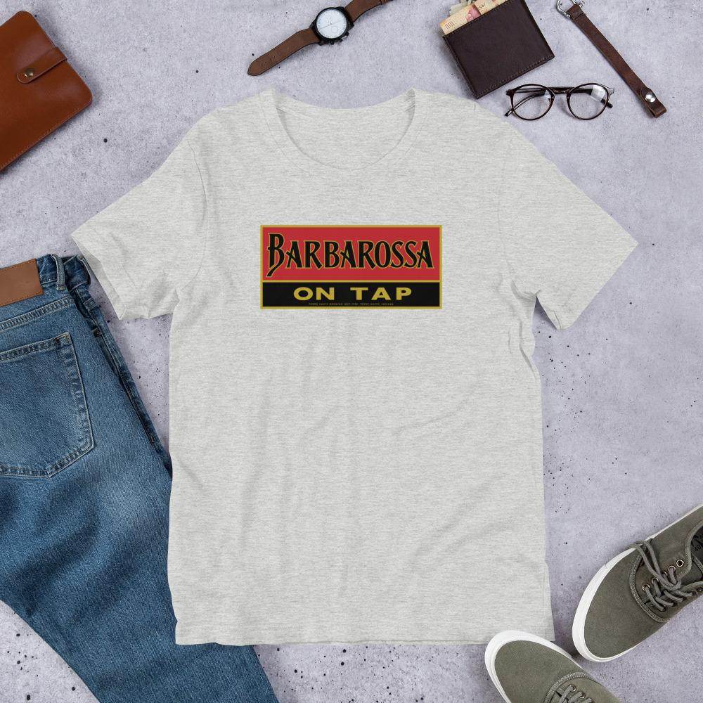 Barbarossa Beer (sign 2) - Terre Haute Indiana  -  Short-Sleeve Unisex T-Shirt - EdgyHaute