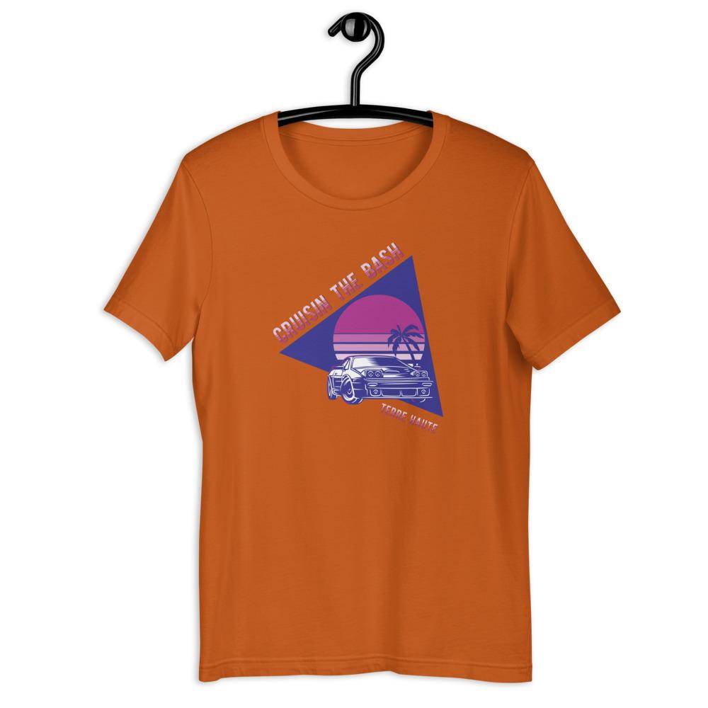 Cruisin' The 'Bash - 80s-90s Vibe - Terre Haute Indiana  -  Short-Sleeve Unisex T-Shirt - EdgyHaute