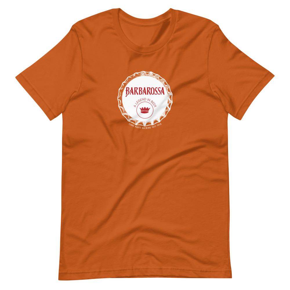 Barbarossa Beer (cap) - Terre Haute Indiana  -  Short-Sleeve Unisex T-Shirt - EdgyHaute